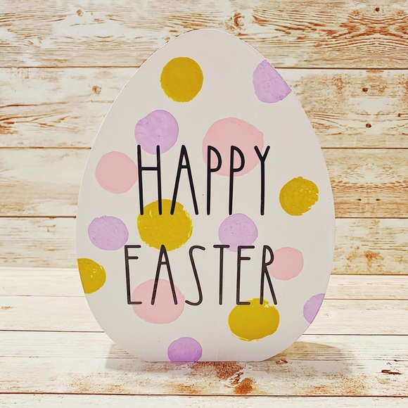 Handmade Rae Dunn Inspired Wooden Easter Egg - Picture 4 of 4